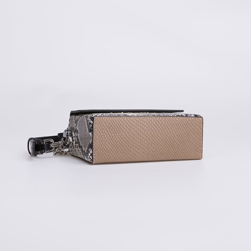 Mini Luxury Snake with croco leather box bag