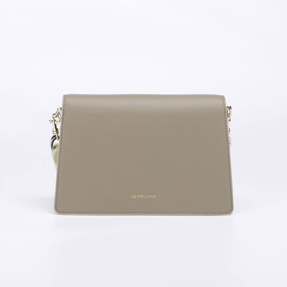 unique design with acrylic chain PU handbag