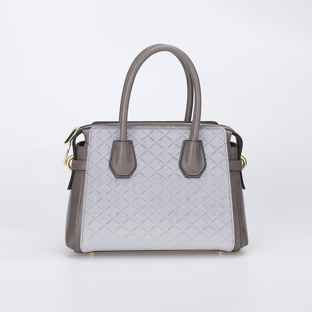 Blue Velvet medium size PU handbag for work
