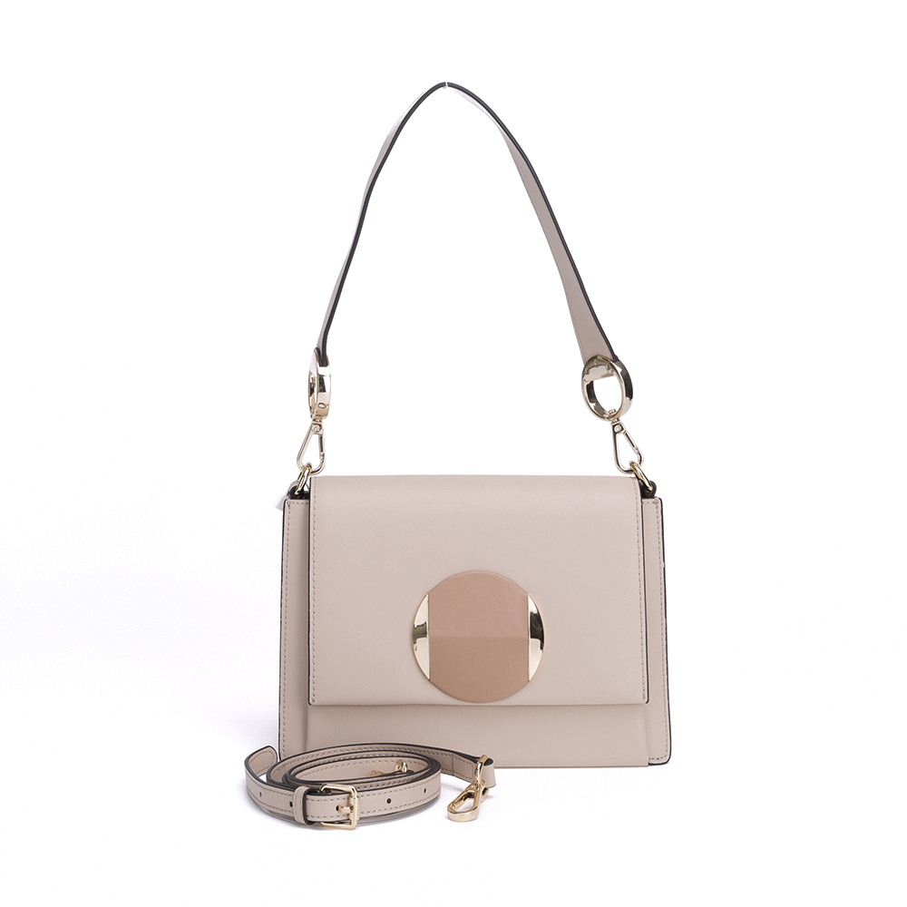 Unique hook fashionable design for leather handbag