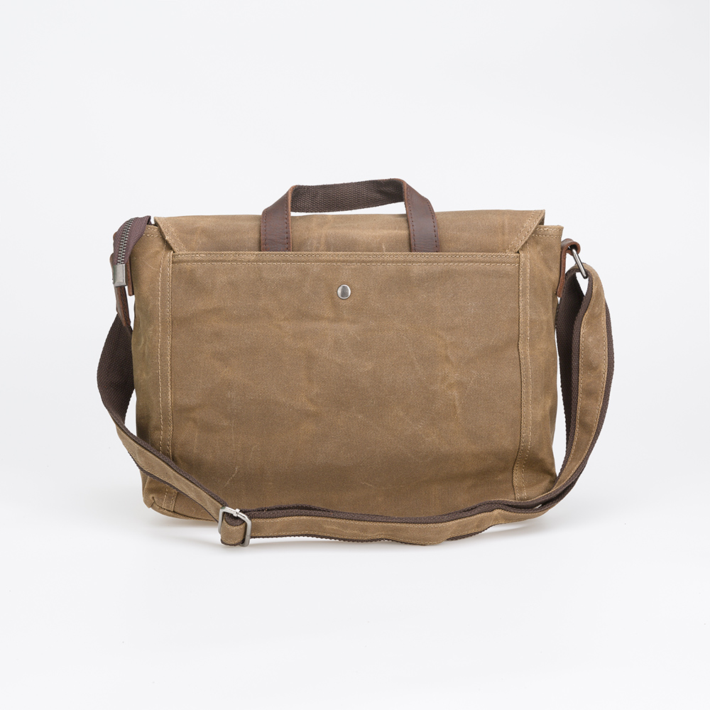 Canvas Laptop Briefcase Messenger Bag For Men