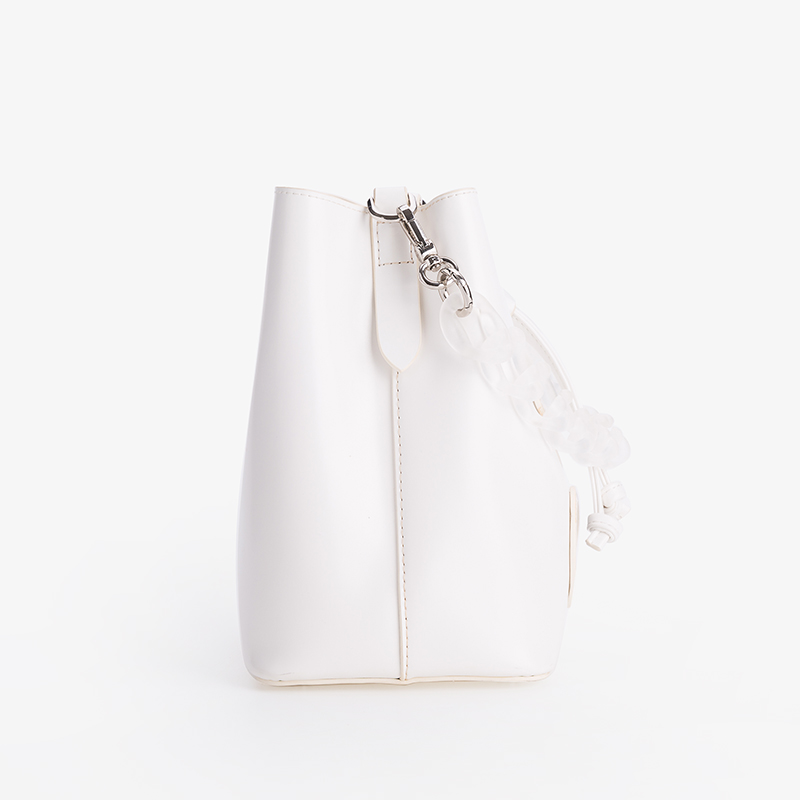 New Design Fashion Bucket Acrylic Chain Handbag for Women